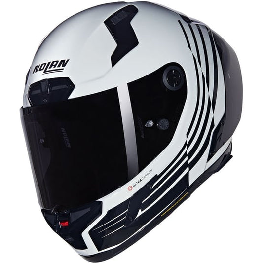 Casco Nolan X-804 RS Ultra Carbon Ala White / Black