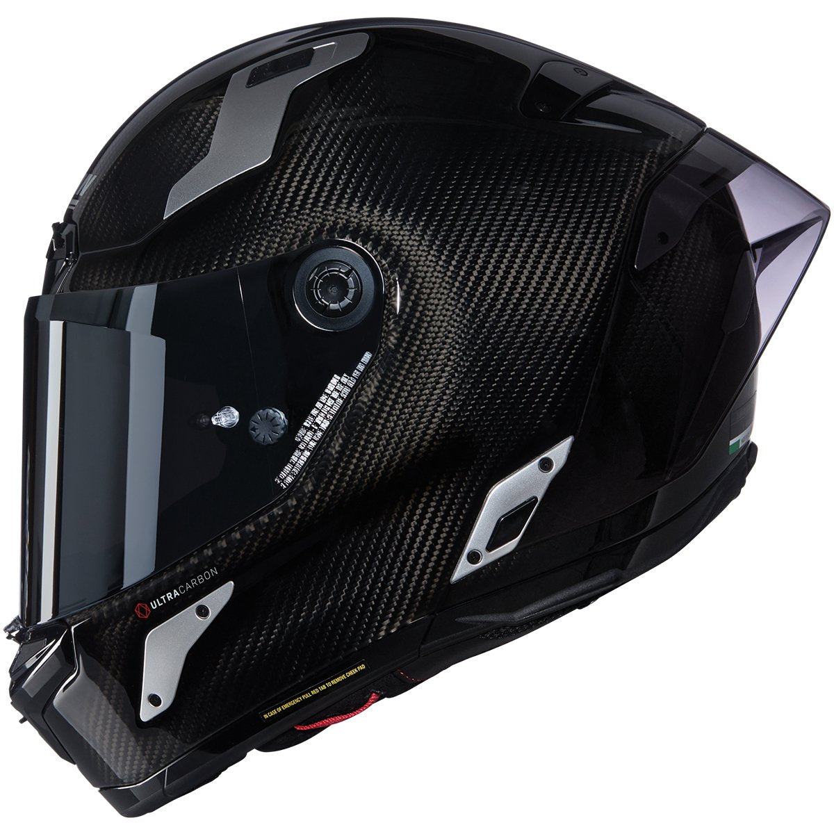 Casco Nolan X-804 RS Ultra Carbon Argento Carbon / Argento