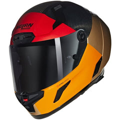 Casco Nolan X-804 RS Ultra Carbon Blocco Carbon / Orange / Sand / Visceral Red