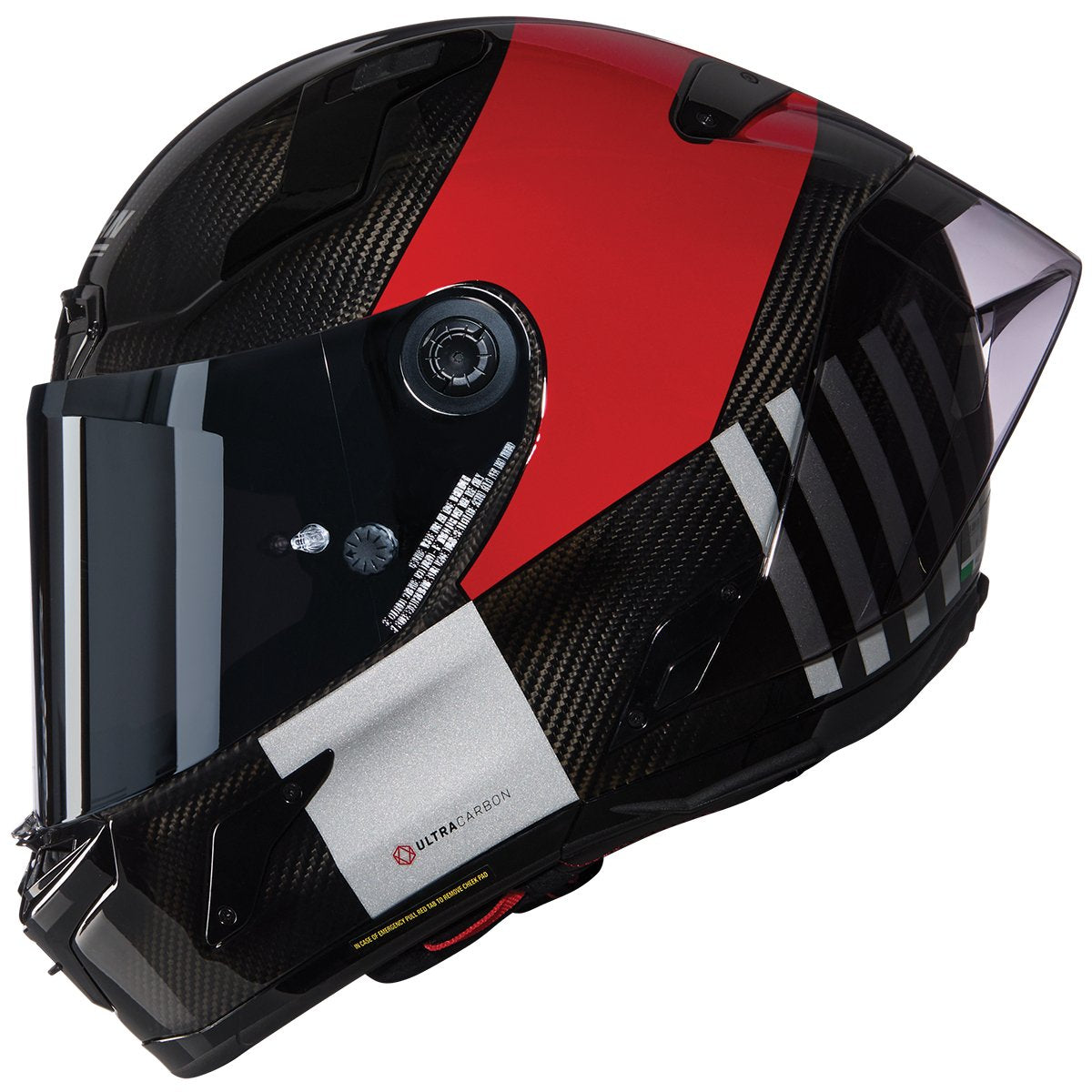 Casco Nolan X-804 RS Ultra Carbon Combo Gara Carbon / Red / Grey / Black