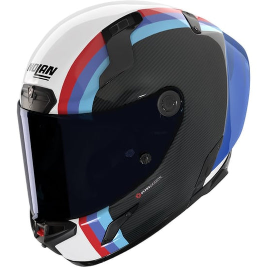 Casco Nolan X-804 RS Ultra Carbon Gemini Carbon / White / Blue / Red