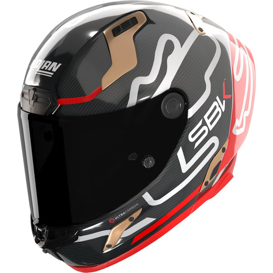 Casco Nolan X-804 RS Ultra Carbon SBK Carbon / Red / Gold
