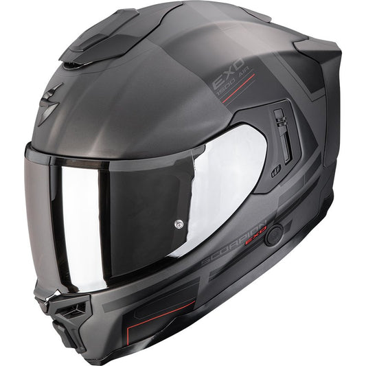 Casco Scorpion Exo-1500 Air Dual Matt Silver / Black / Red