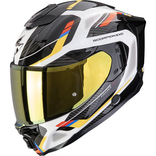 Casco Scorpion Exo-1500 Air Sleek White / Blue / Yellow