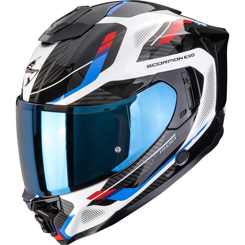 Casco Scorpion Exo-1500 Air Sleek White / Red / Blue