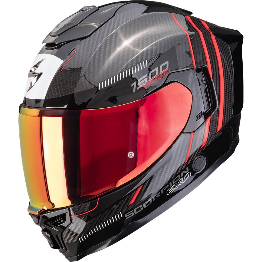 Casco Scorpion Exo-1500 Carbon Air Black / Red
