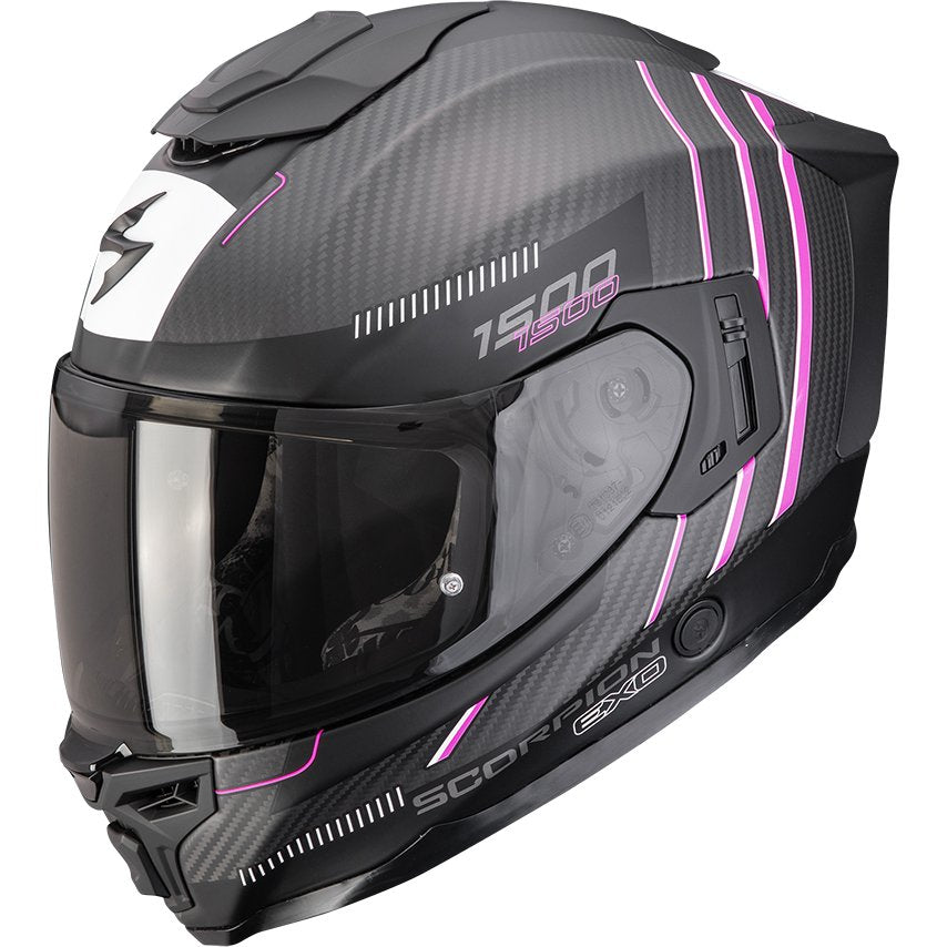 Casco Scorpion Exo-1500 Carbon Air Matt Black / Pink