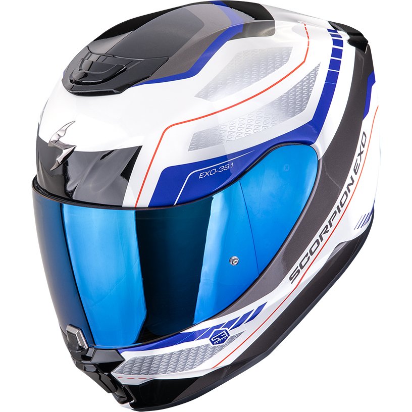 Casco Scorpion Exo-391 Leo White / Blue