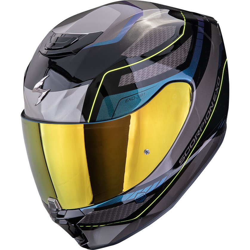 Casco Scorpion Exo-391 Leo Black / Blue