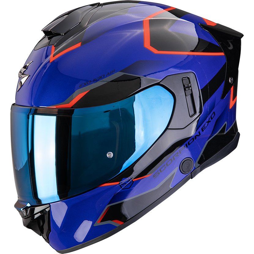 Casco Scorpion Exo-530 Air Clip Blue / Black / Red