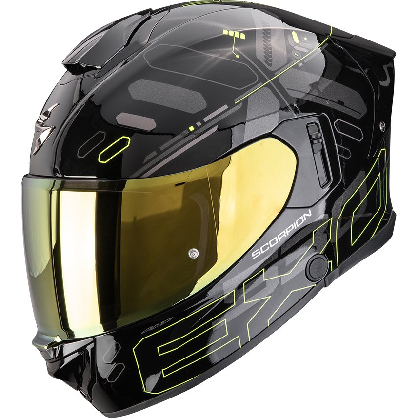 Casco Scorpion Exo-530 Air Fond Black / Neon Yellow