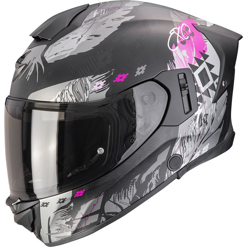 Casco Scorpion Exo-530 Air Hadji Matt Black / Pink