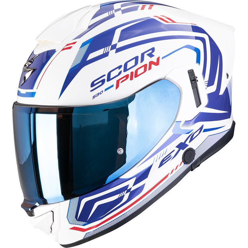 Casco Scorpion Exo-530 Air Slope White / Blue / Red