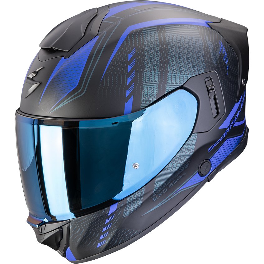 Casco Scorpion Exo-530 Air Theras Matt Black / Blue