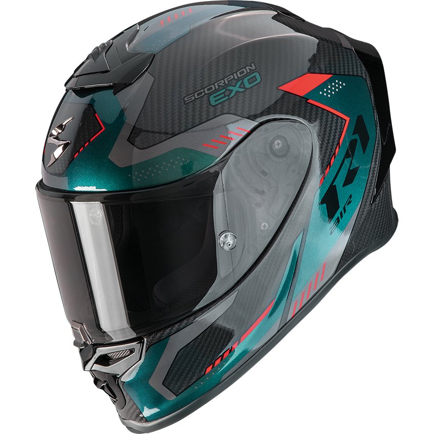 Casco Scorpion Exo-R1 Evo Carbon Air Propel Black / Green