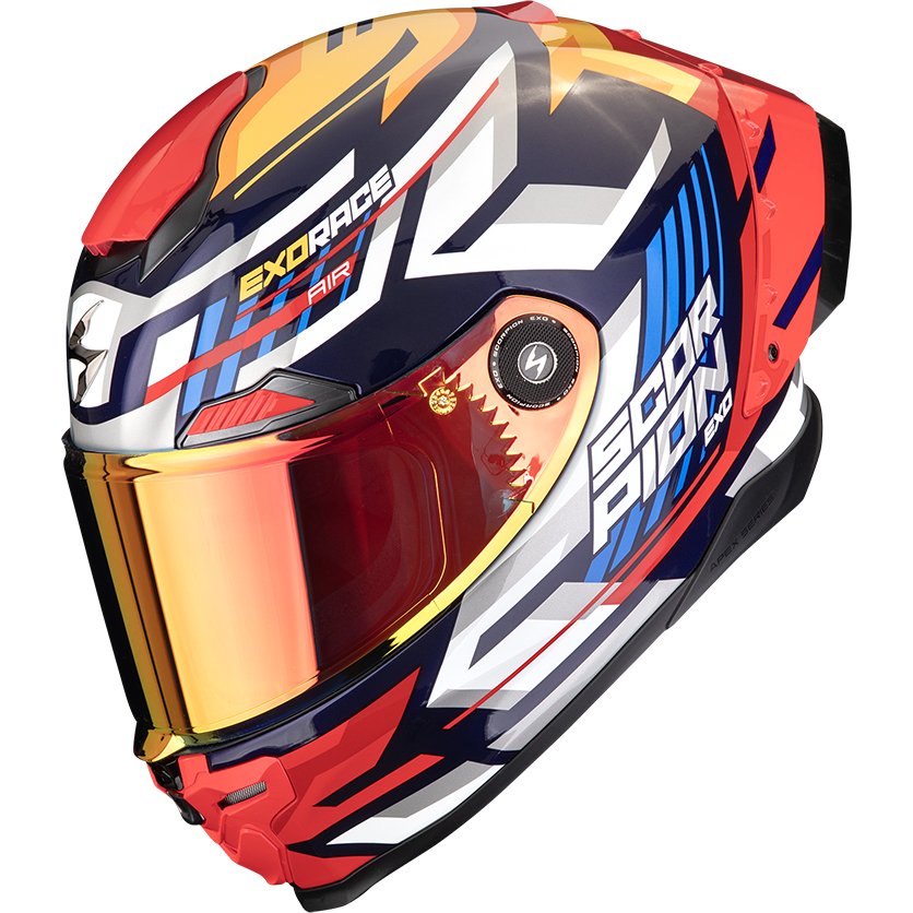 Casco Scorpion Exo-Race Air Kobra Blue / Yellow / Red