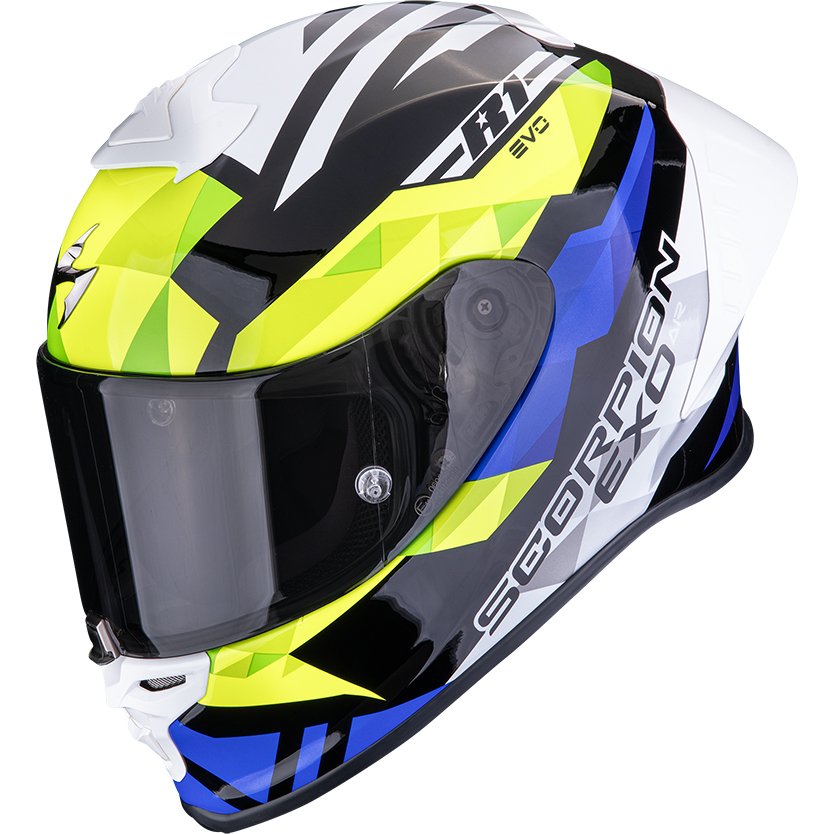 Casco Scorpion Exo-R1 Evo II Air Valere Black / Blue / Neon Yellow
