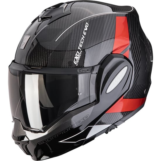 Casco Scorpion Exo-Tech Evo Carbon Cad Black / Red
