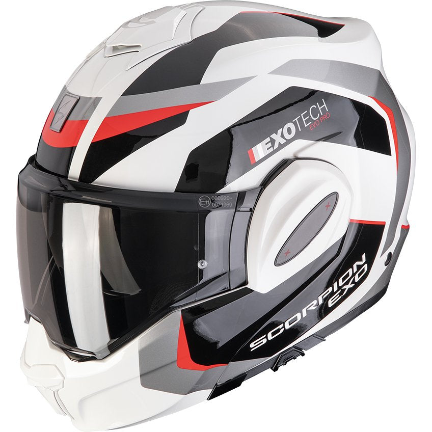 Casco Scorpion Exo-Tech Evo Pro Acuti Grey / Black / Red
