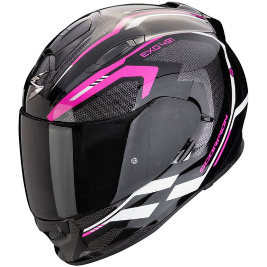 Casco Scorpion Exo-491 Kripta Black / Pink / White