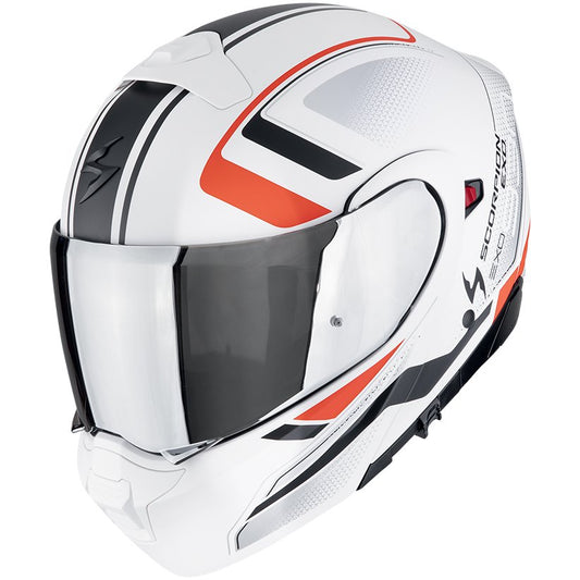 Casco Scorpion Exo-930 Evo Ardens Matt White / Black / Red