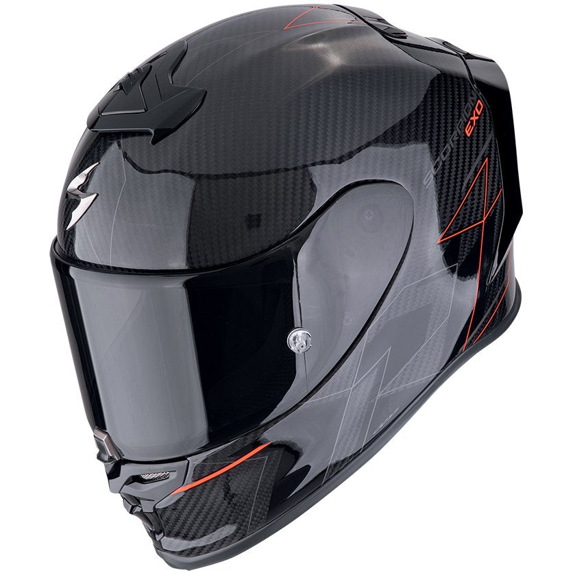 Casco Scorpion Exo-R1 EVO Carbon Air Cynergy Black / Red