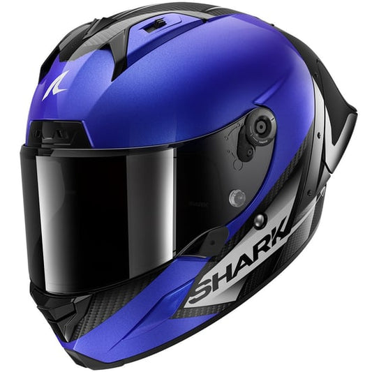 Casco Shark Aeron GP Blank SP Carbon / Blue / Anthracite