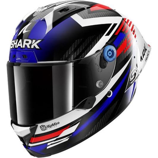Casco Shark Aeron GP FIM Racing Firstlap Carbon / Blue / Red