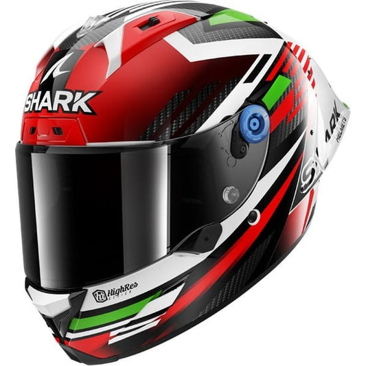 Casco Shark Aeron GP FIM Racing Firstlap Carbon / Red / Green