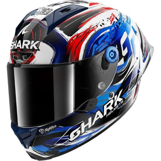 Casco Shark Aeron GP FIM Racing Replica Zarco White / Black / Blue