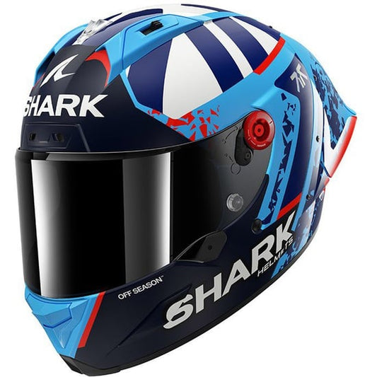 Casco Shark Aeron GP Replica Raúl Fernández FIM Blue / Blue / White