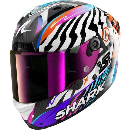 Casco Shark Aeron Speed-Fancy Carbon / White / Orange
