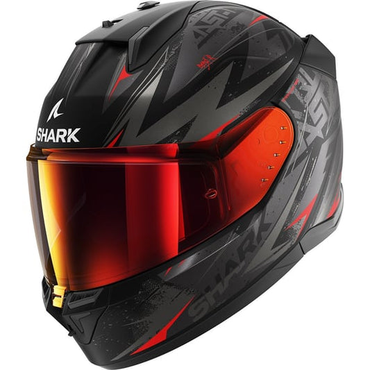 Casco Shark D-Skwal 3 Blast-R Mat Black / Anthracite / Red