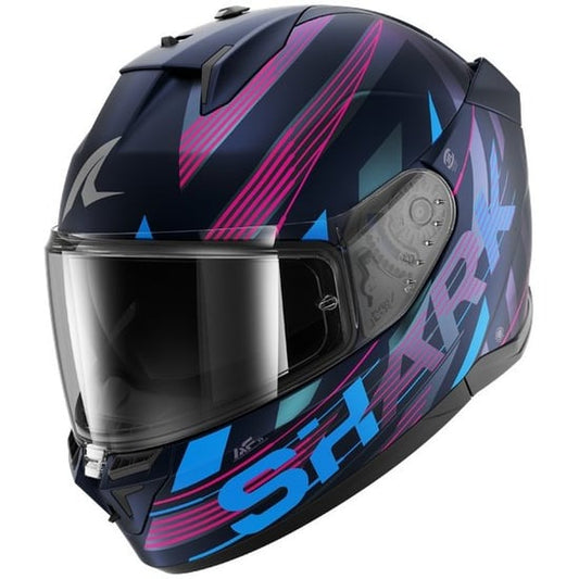 Casco Shark D-Skwal 3 Dashed Mat Blue / Purple / Blue
