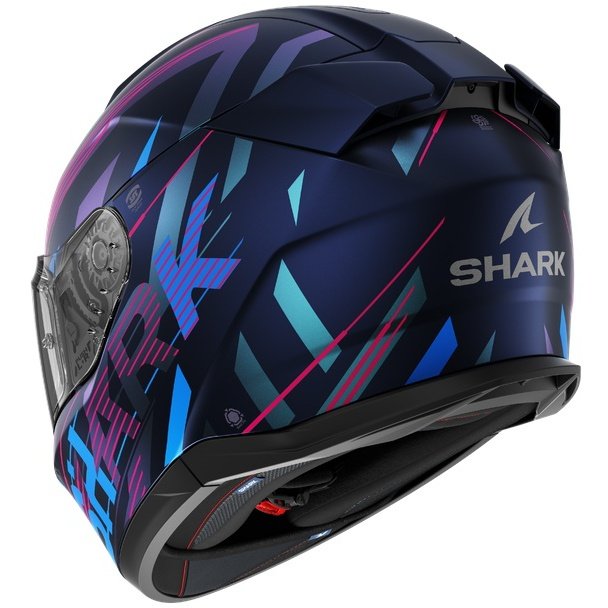Casco Shark D-Skwal 3 Dashed Mat Blue / Purple / Blue