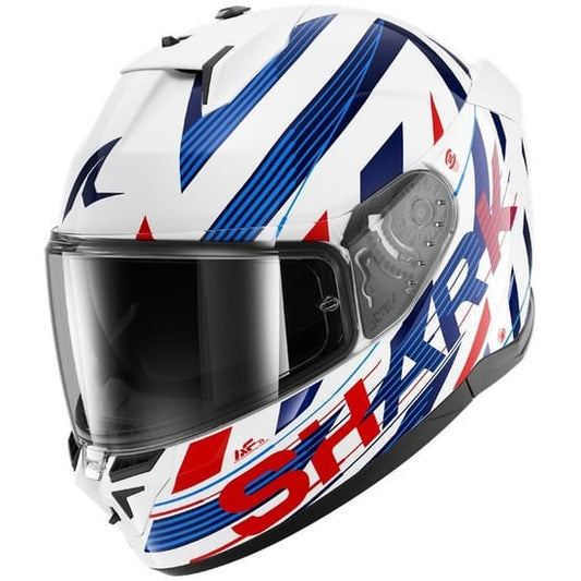 Casco Shark D-Skwal 3 Dashed White / Blue / Red