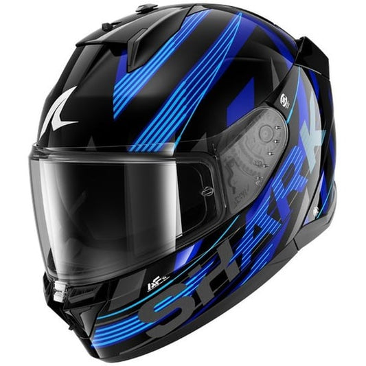 Casco Shark D-Skwal 3 Dashed Black / Blue / Anthracite