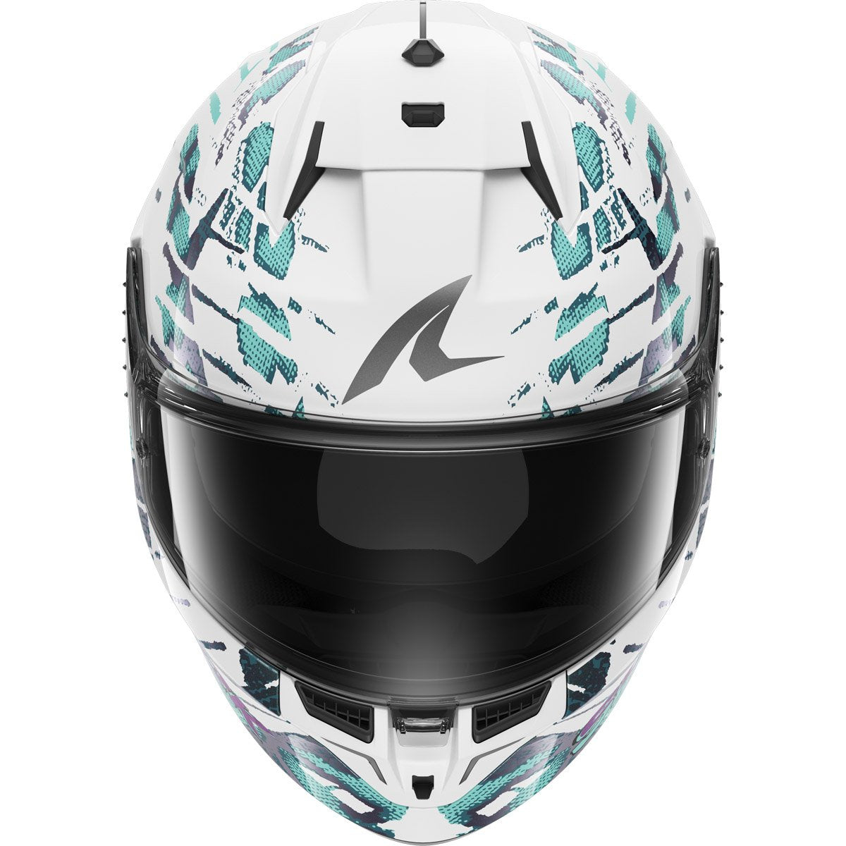 Casco Shark D-Skwal 3 Reptaia White / Teal