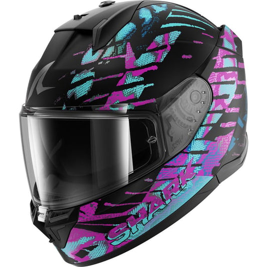 Casco Shark D-Skwal 3 Reptaia Black / Teal