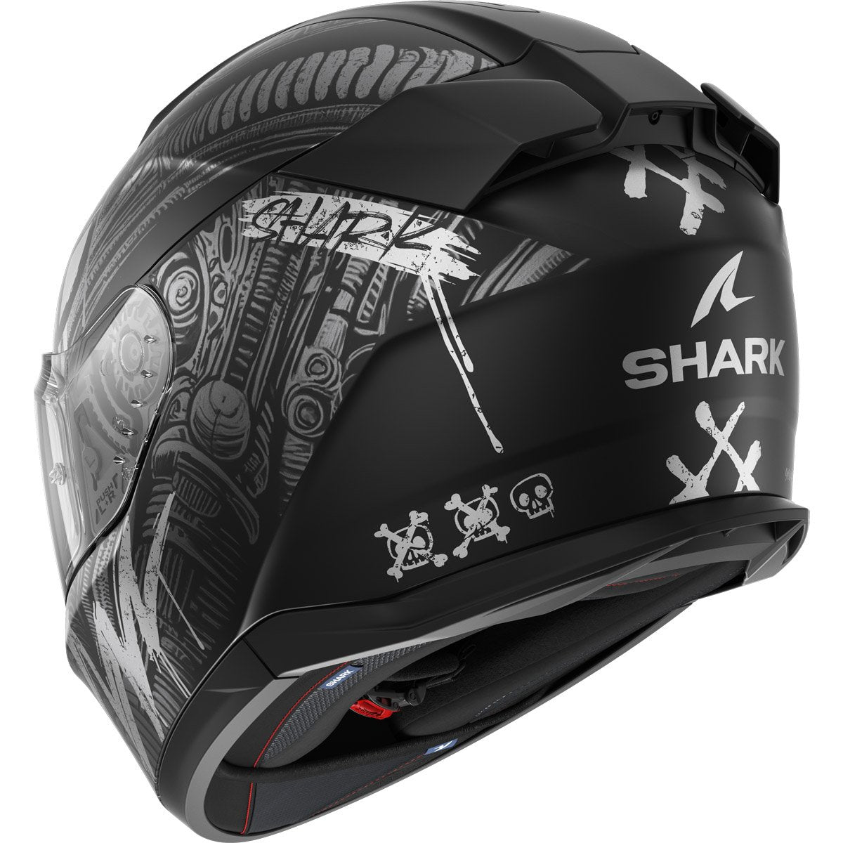 Casco Shark D-Skwal 3 Shiever Black / Anthracite / Silver