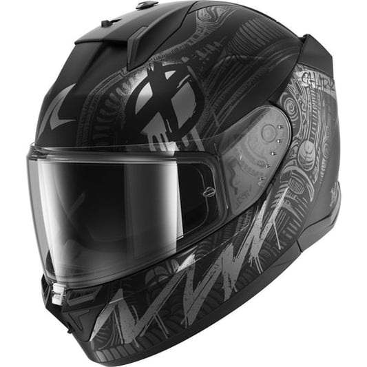 Casco Shark D-Skwal 3 Shiever Black / Anthracite / Silver