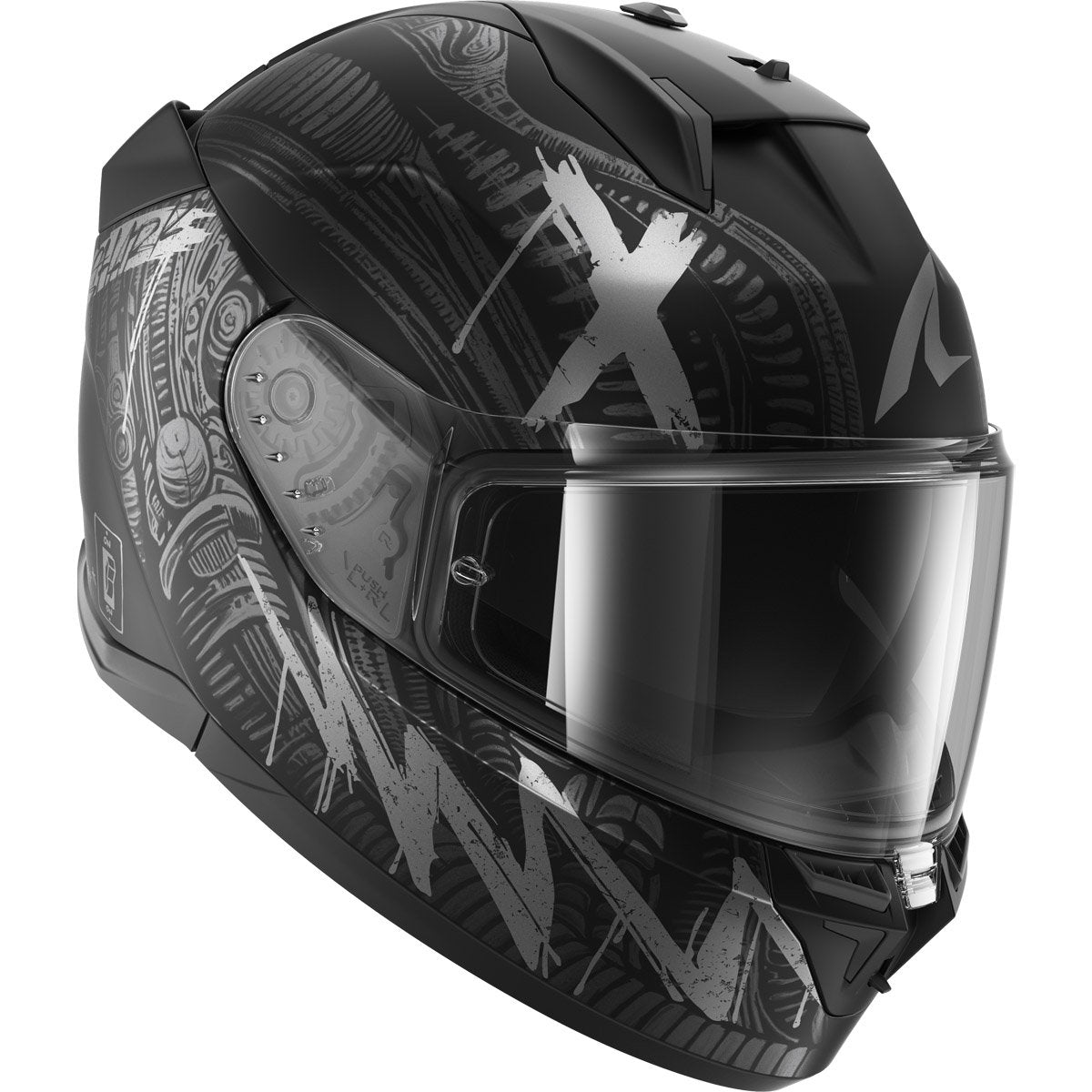 Casco Shark D-Skwal 3 Shiever Black / Anthracite / Silver