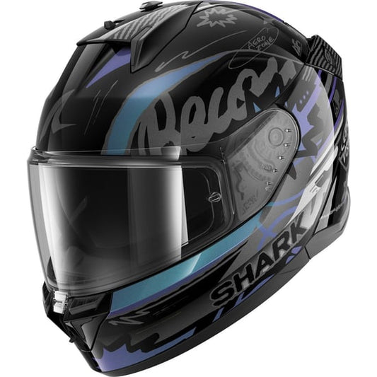 Casco Shark D-Skwal 3 Streetrush Black / Green / Chrom