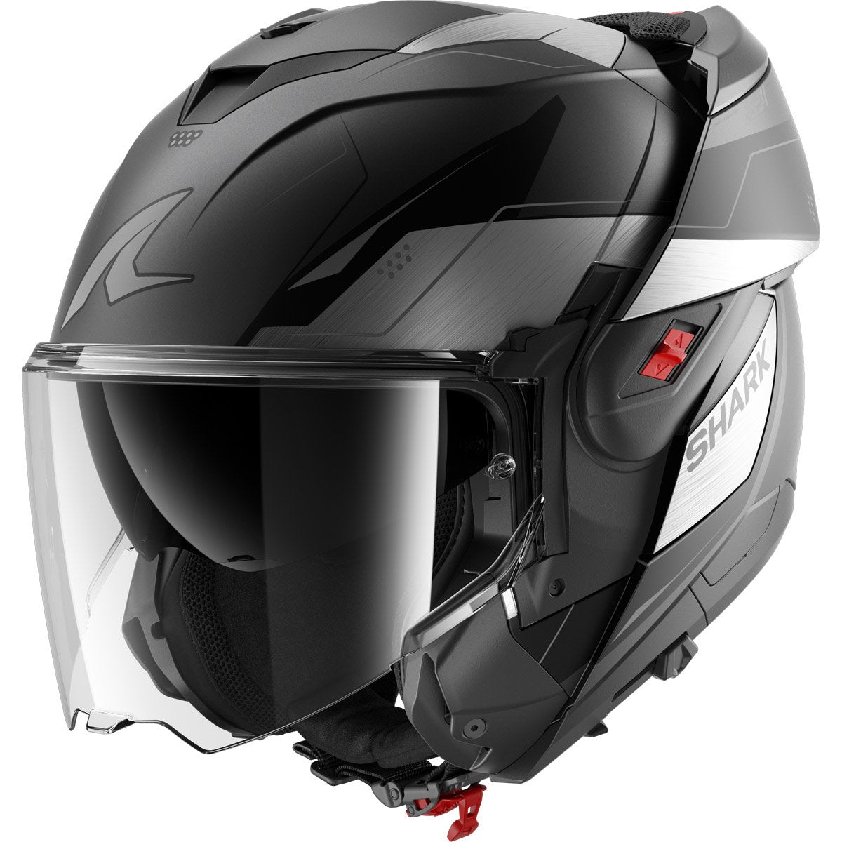 Casco Shark Oxo Mekarium Anthracite / Chrom / Black