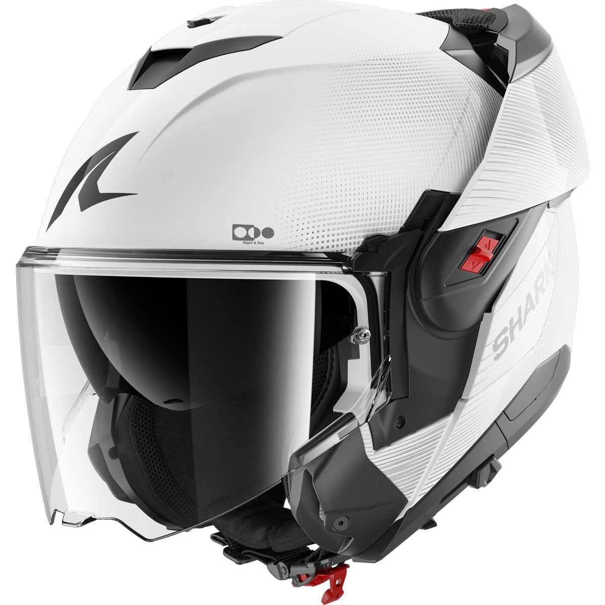 Casco Shark Oxo SP Lyne White / Silver