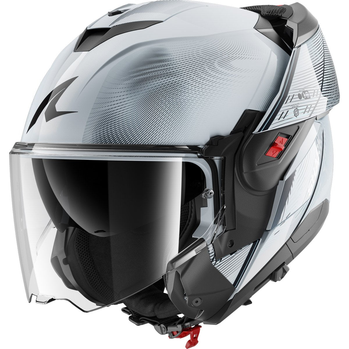 Casco Shark Oxo Speed-Tech Silver / White / Black