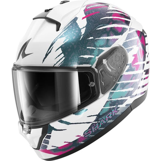 Casco Shark Ridill 2 Reptaia White / Violet / Teal