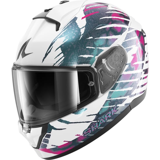 Casco Shark Ridill 2 Reptaia White / Violet / Teal