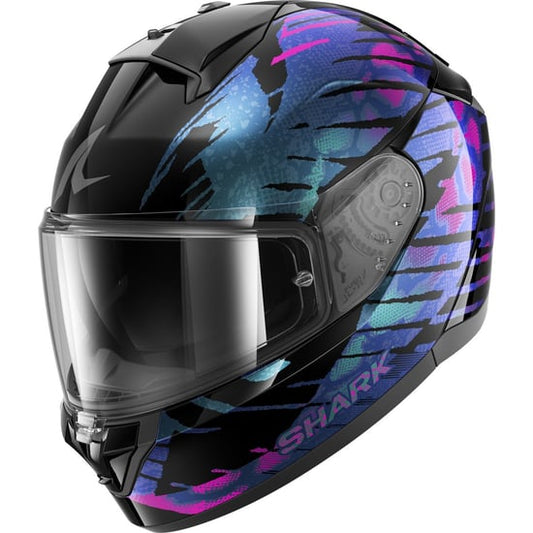 Casco Shark Ridill 2 Reptaia Black / Violet / Teal