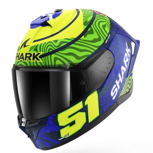 Casco Shark Skwal Cup Replica Granado Mat Blue / Green / Yellow